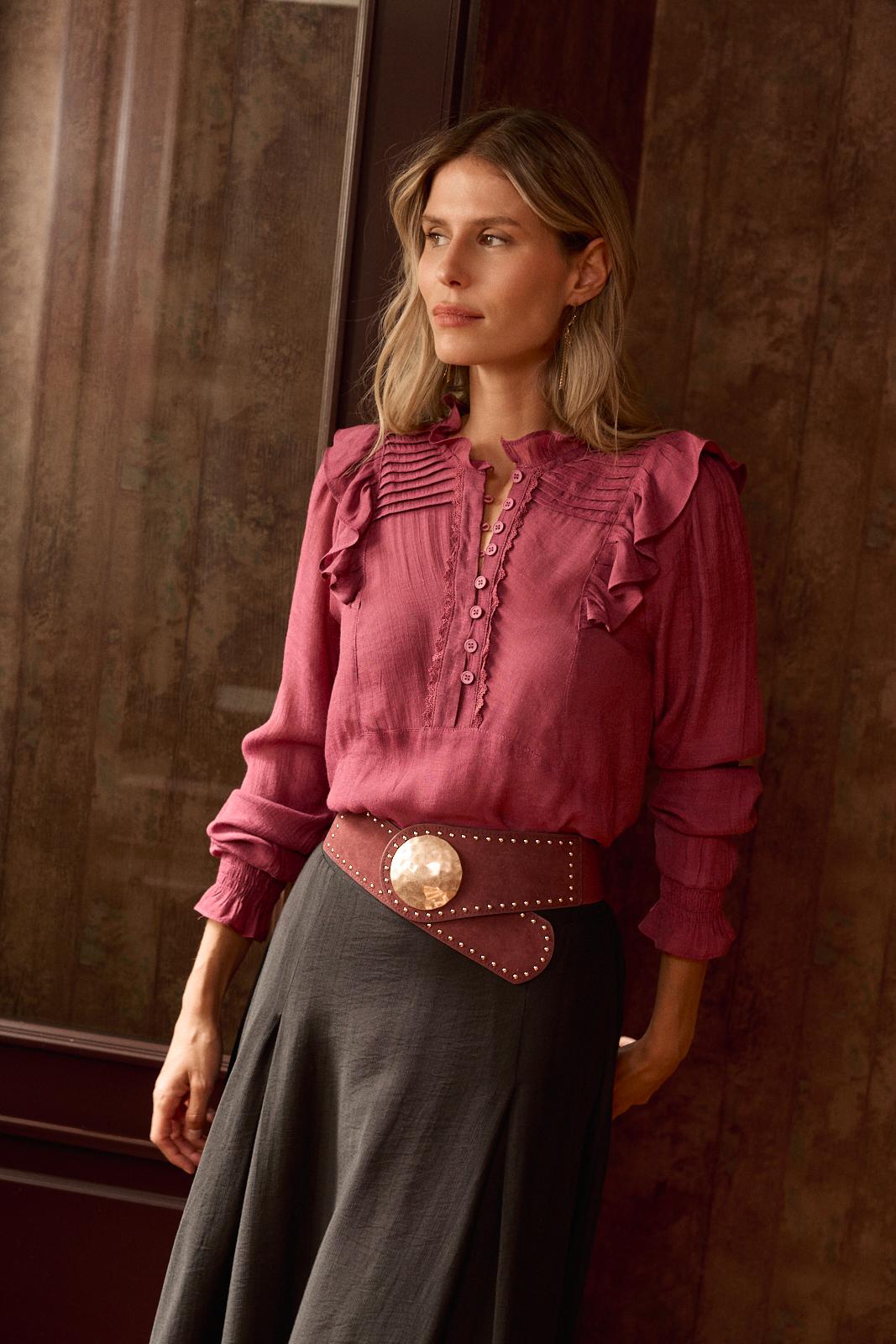 Alexandra Ruffle Blouse