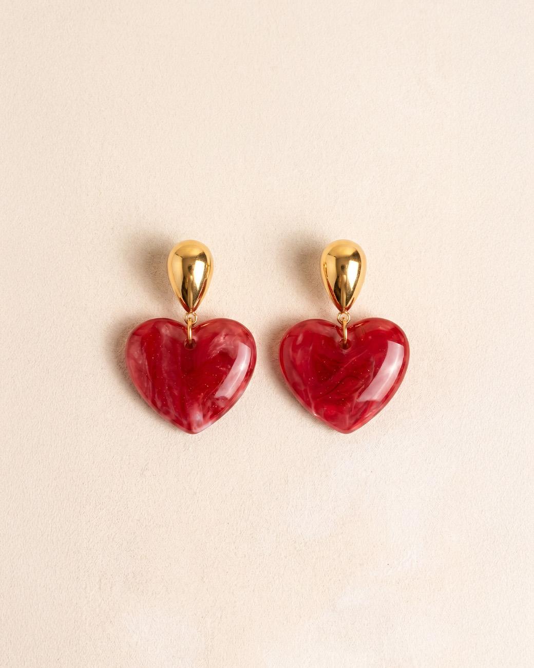 Amara Heart Earrings