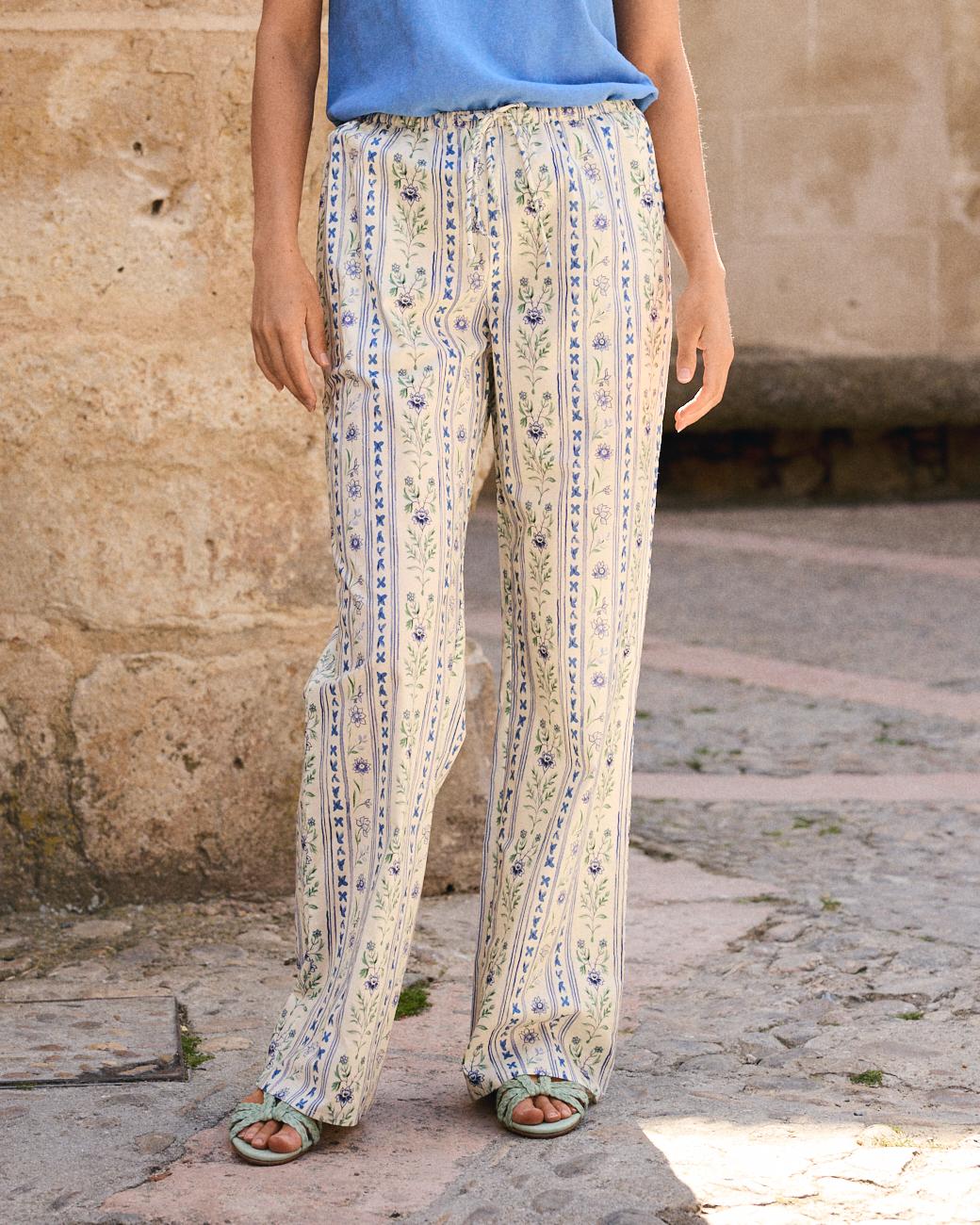 Pantalon à fleurs Elodi
