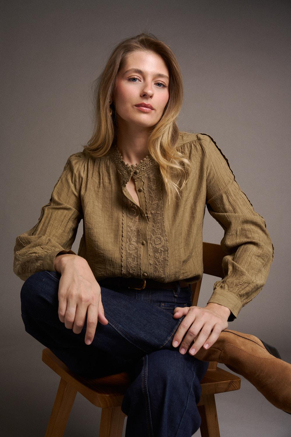 Chemise en dentelle Léonie