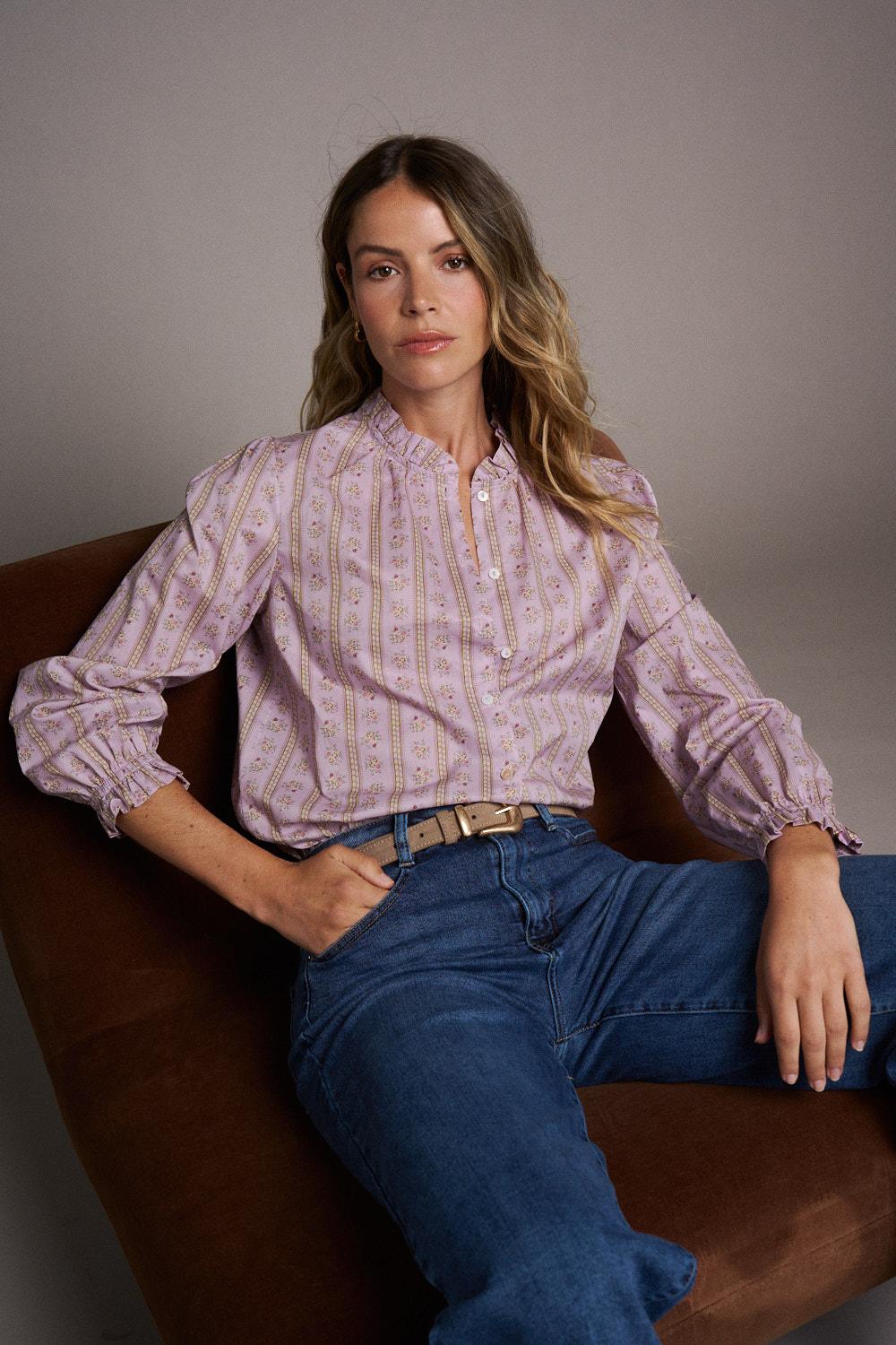 Astrid Flower Blouse