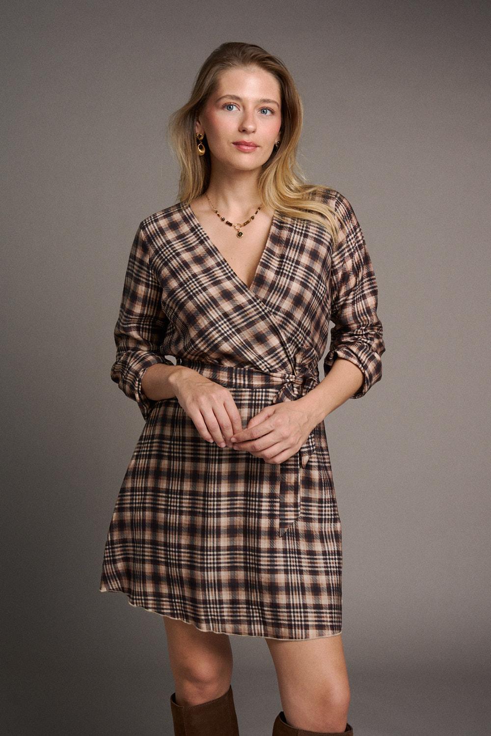 Diane Check print Dress