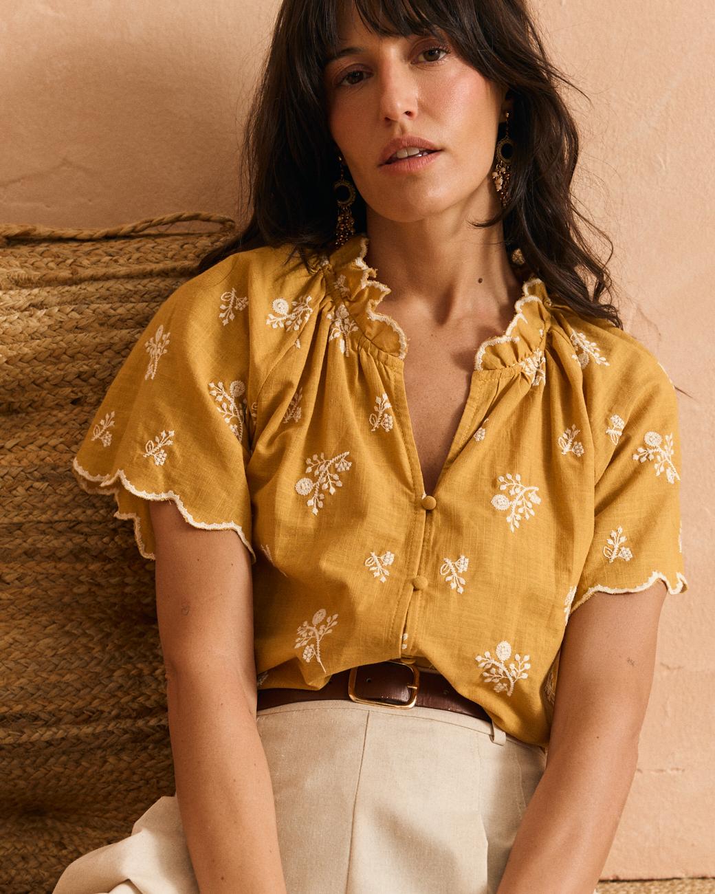 Belén Mustard Blouse