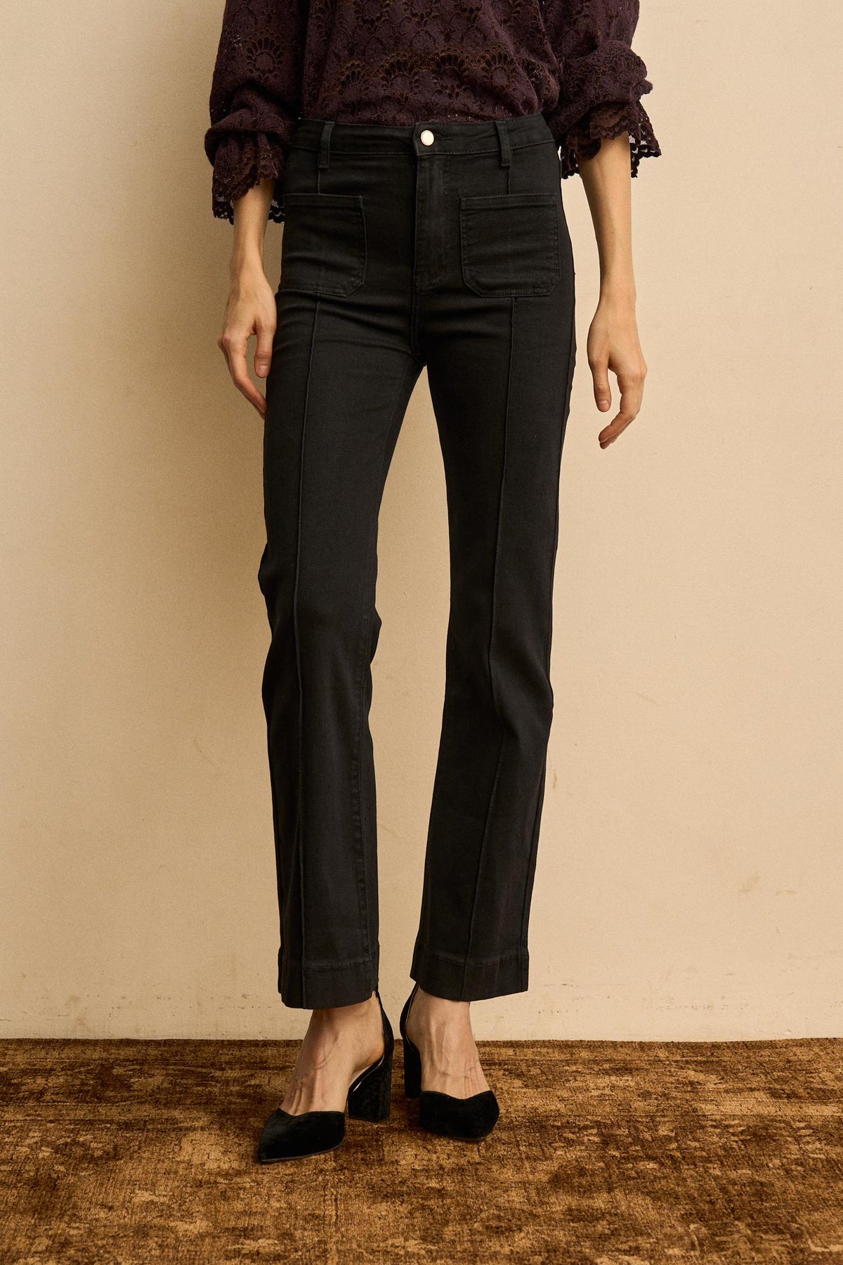 Elvire Denim Trousers with Pockets