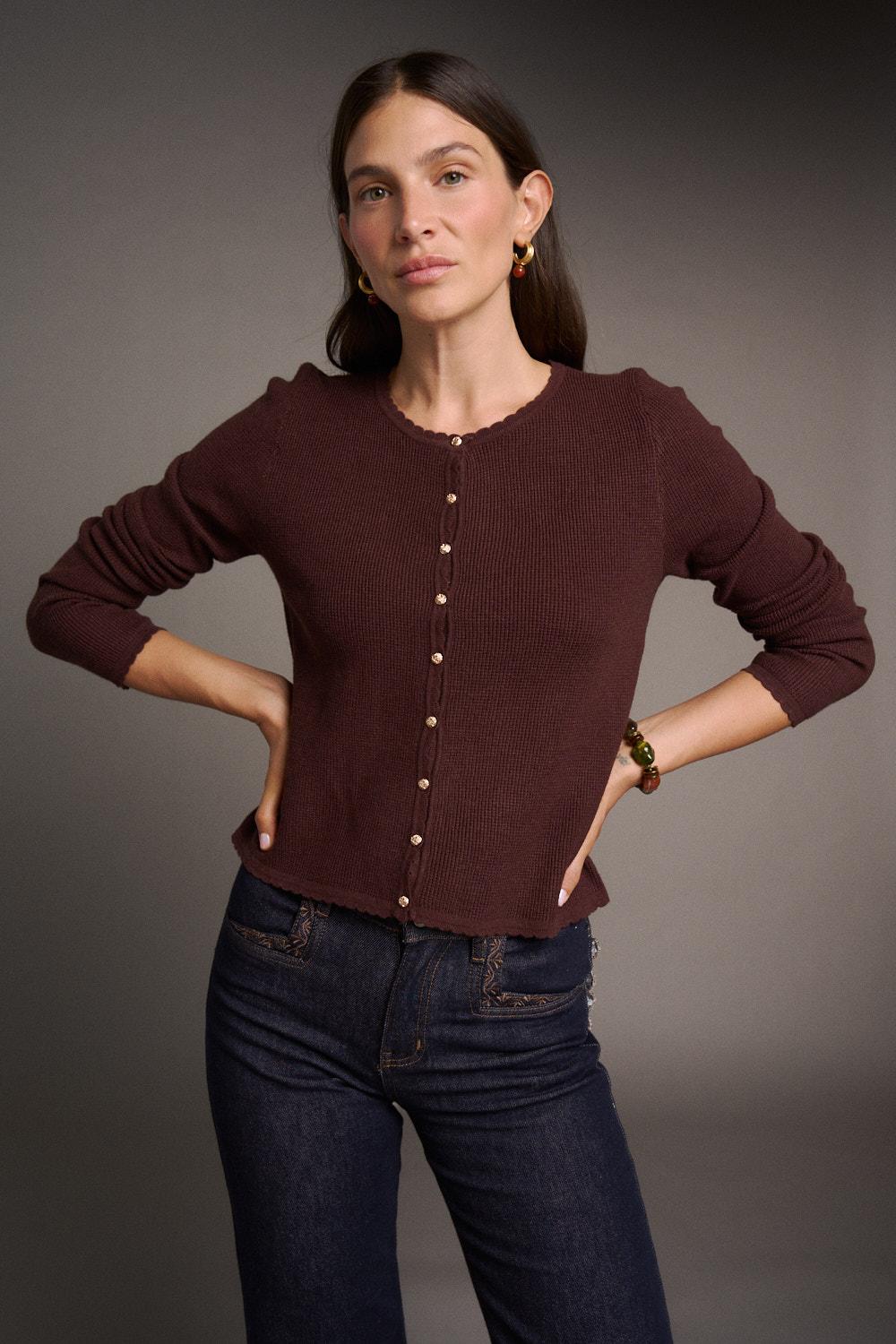 Cléo Button Cardigan