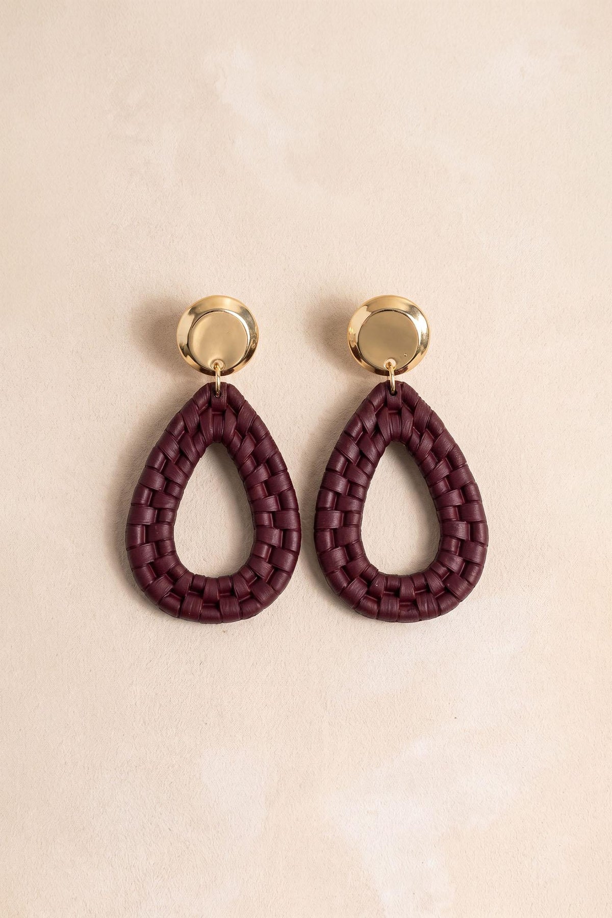 Braided Teardrop Earrings Eloísa