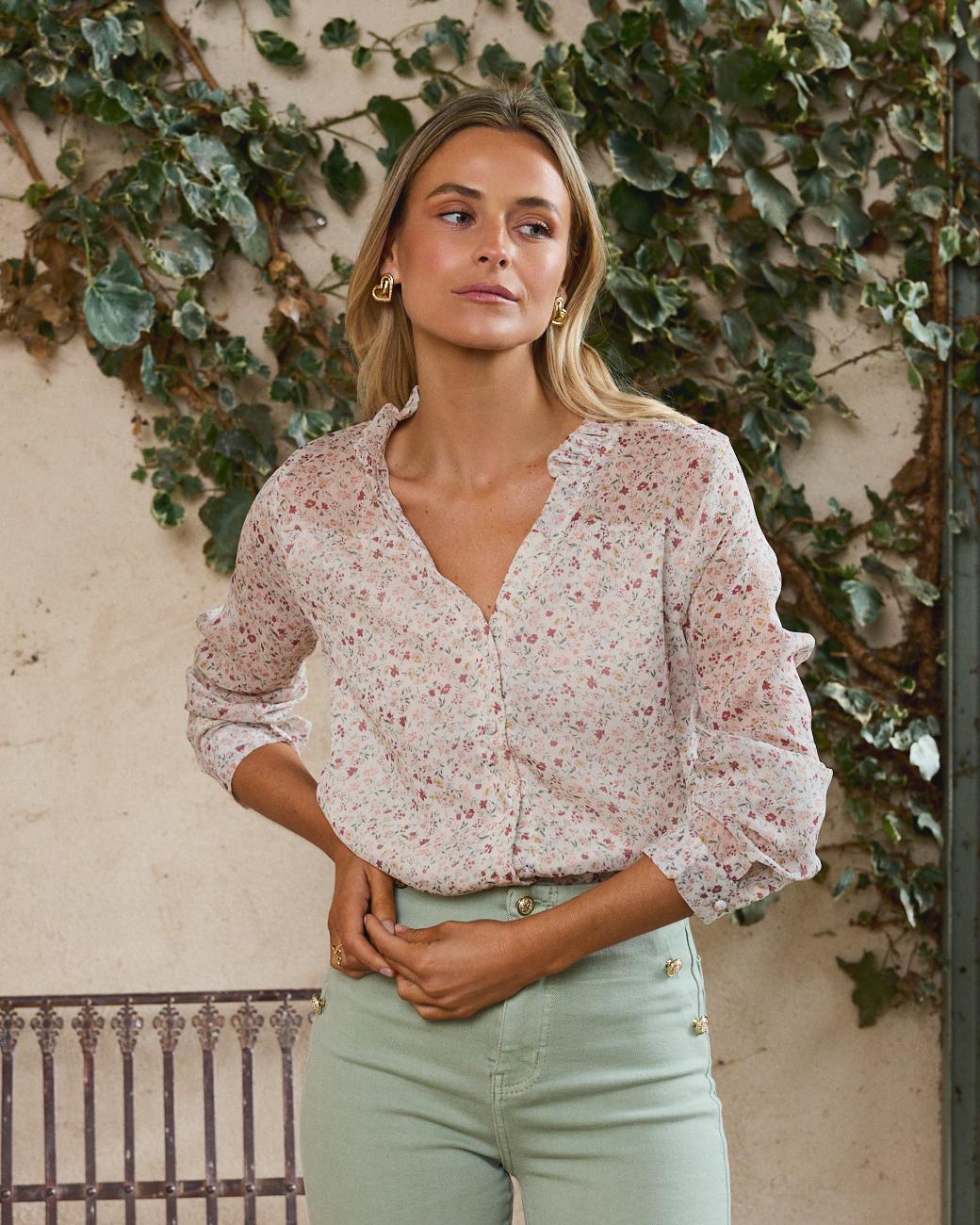 Camisa Flores Magnolia