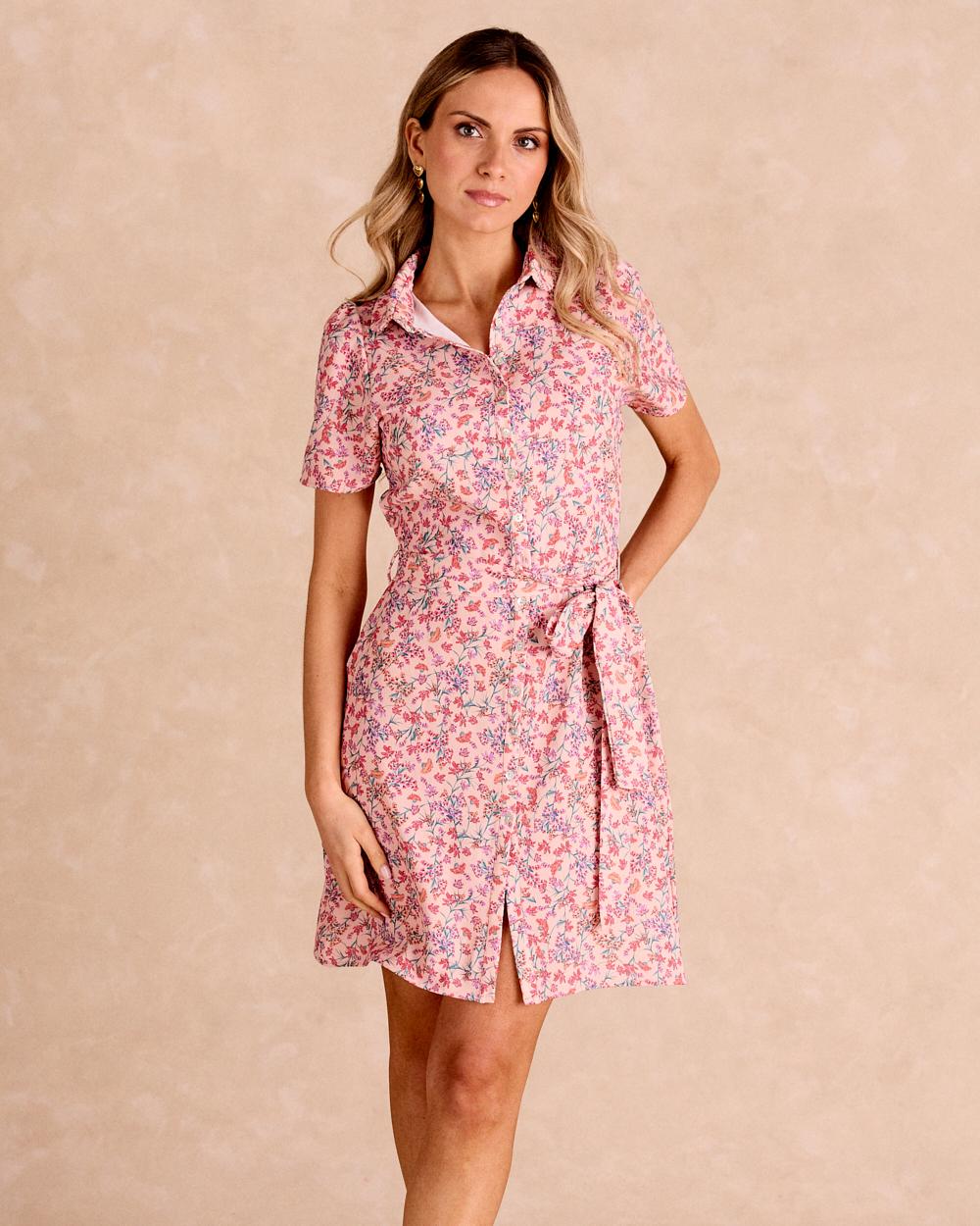 Robe courte à fleurs Lala