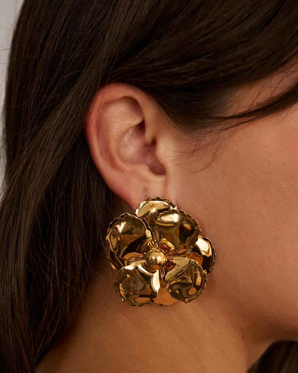 Boucles d’oreilles Fleur de basilic