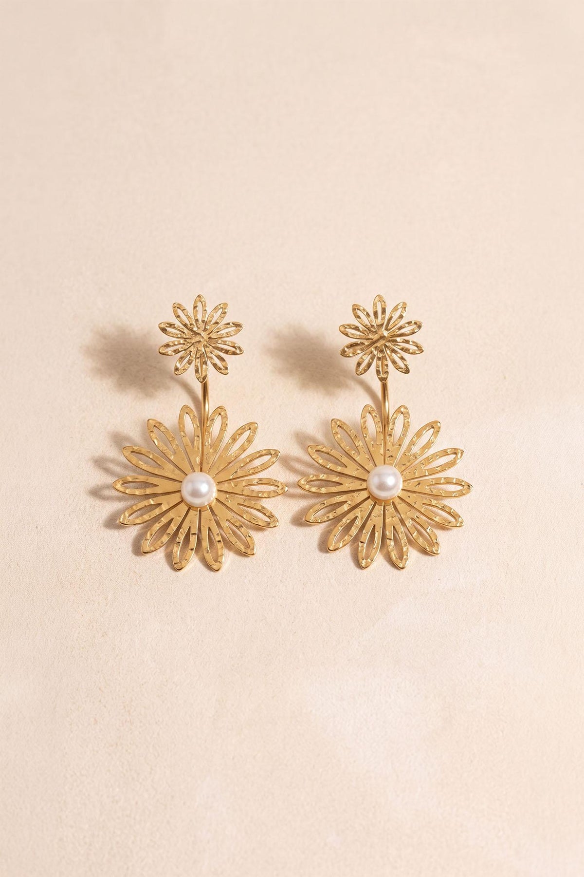 Pendientes Flor Perla
