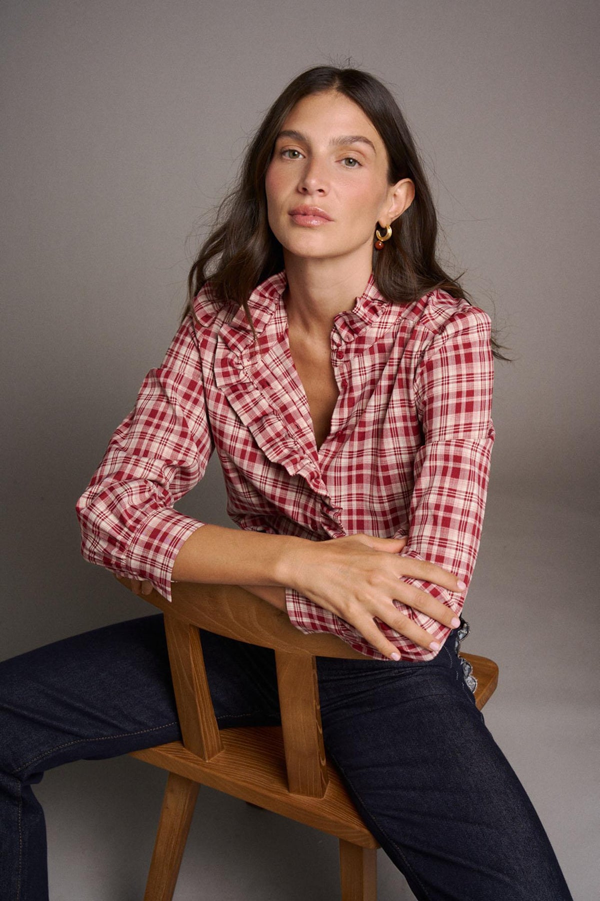 Chemise à carreaux Élodie