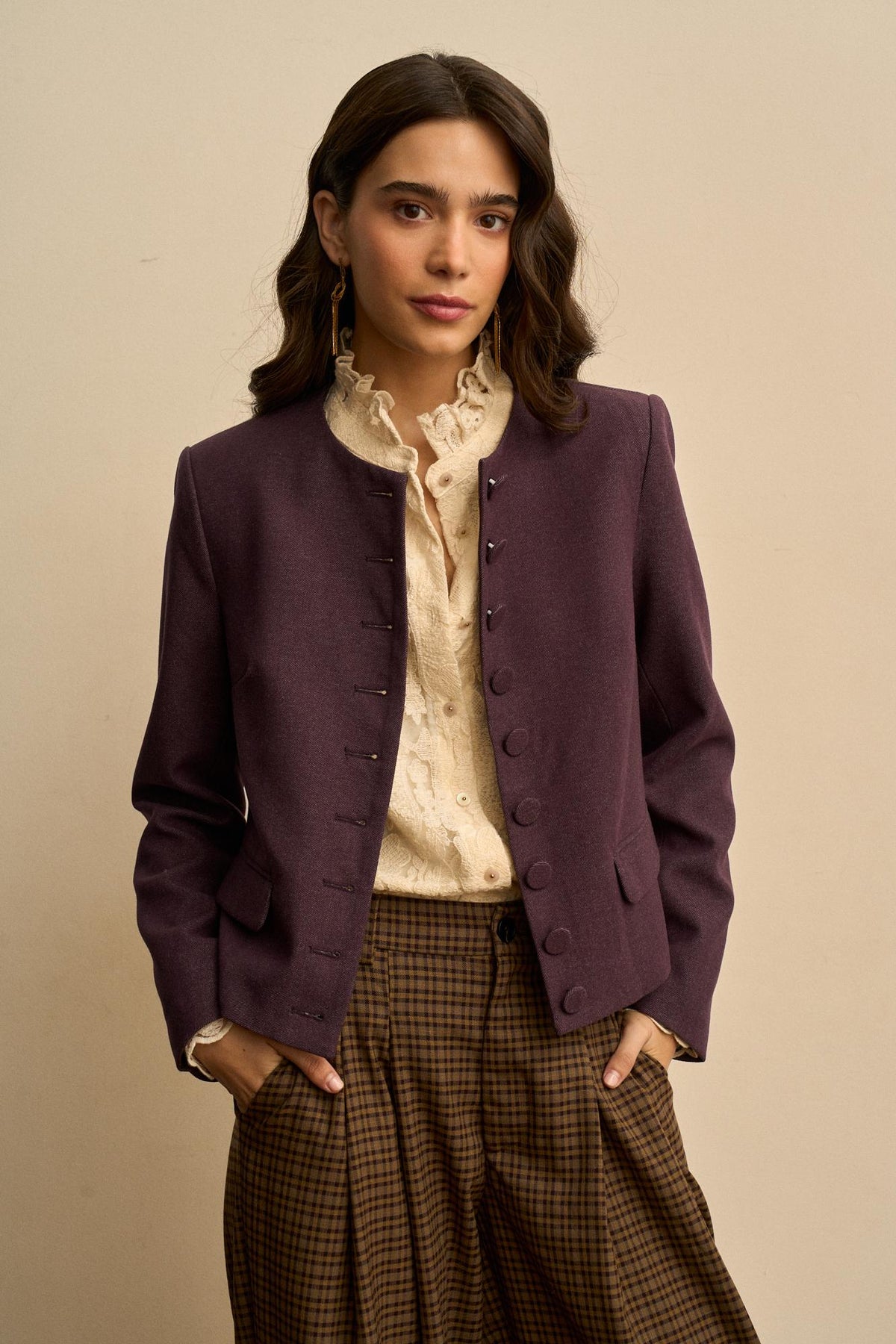 Esmée Round-Neck Jacket