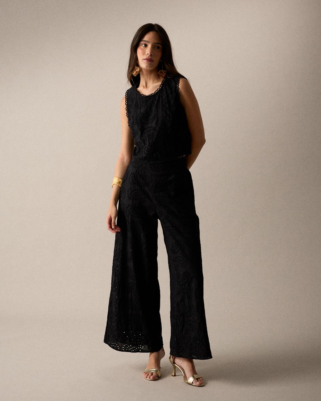Pantalon ajouré Aida
