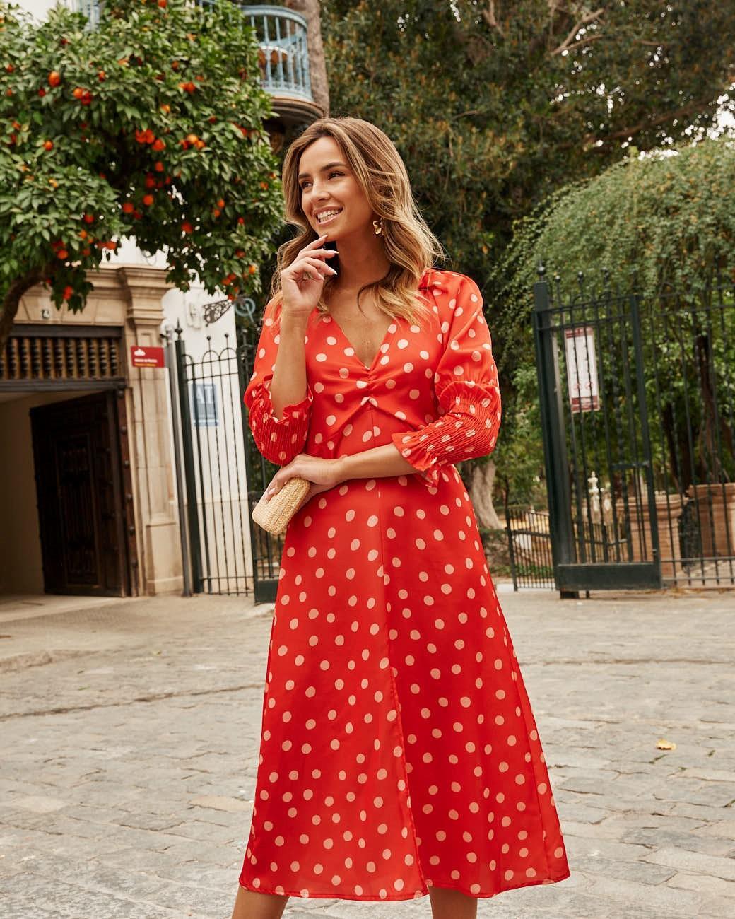 Azucena Polka Dot Dress