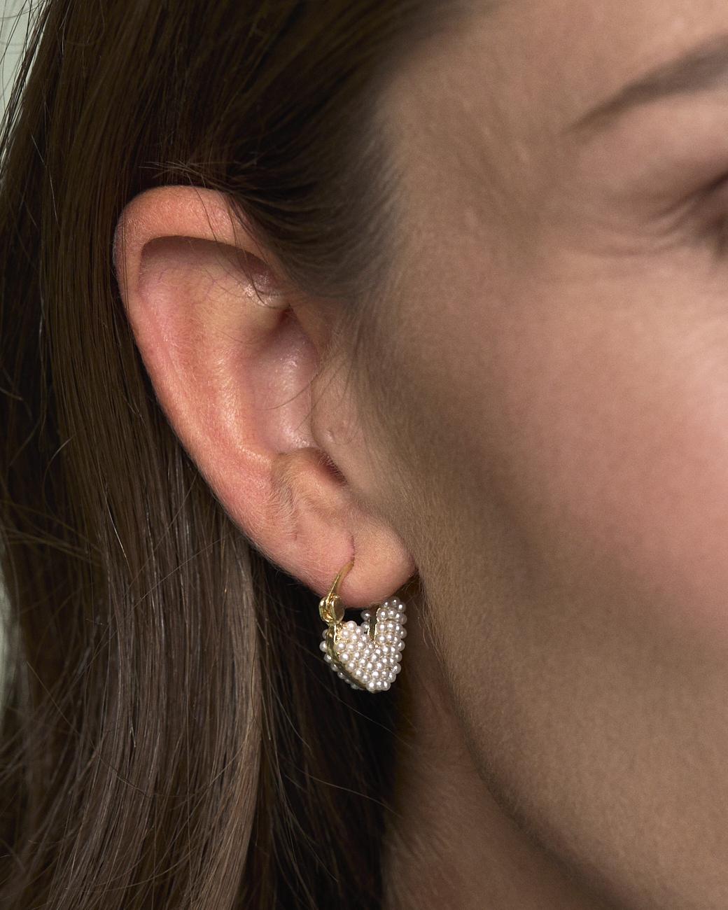 Boucles d’oreilles en forme de cœur Luzma