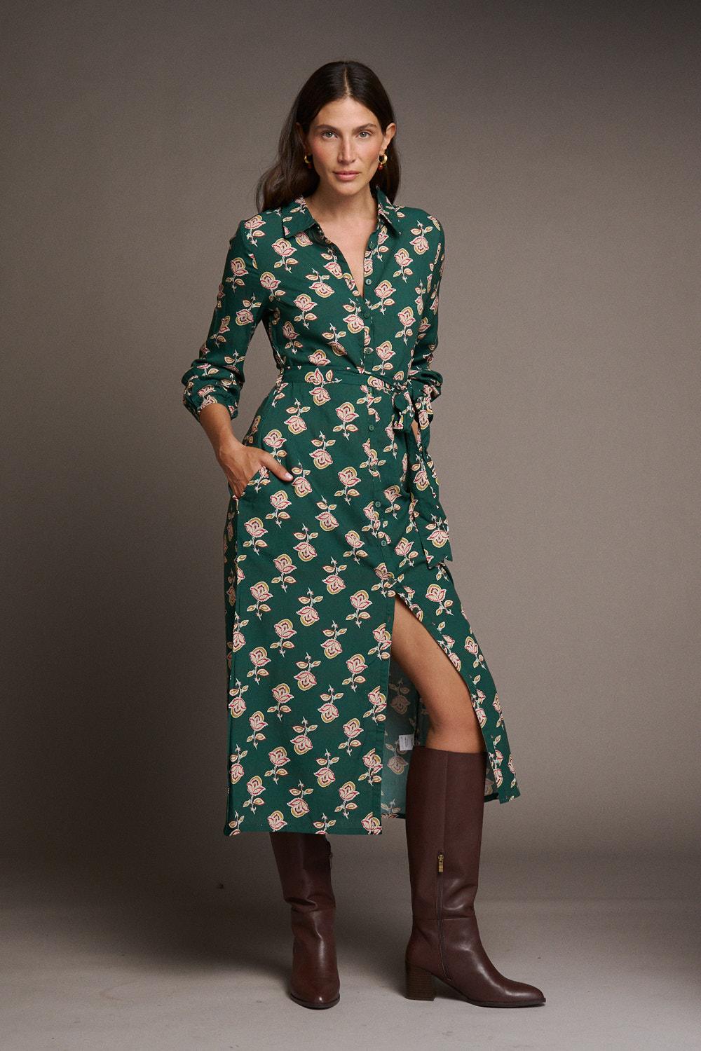 Vestido Midi Floral Maica