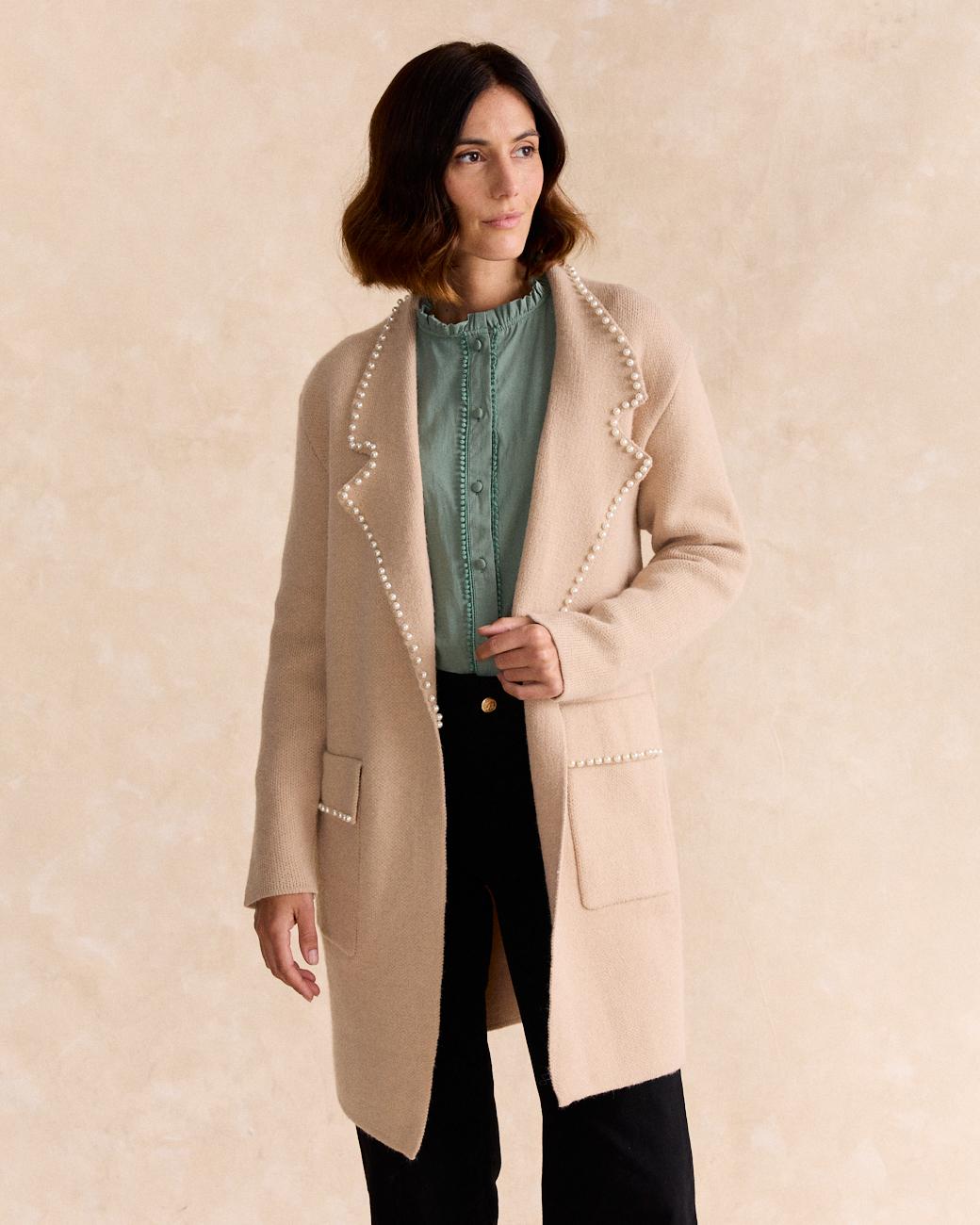 Manteau Perles Lurdes