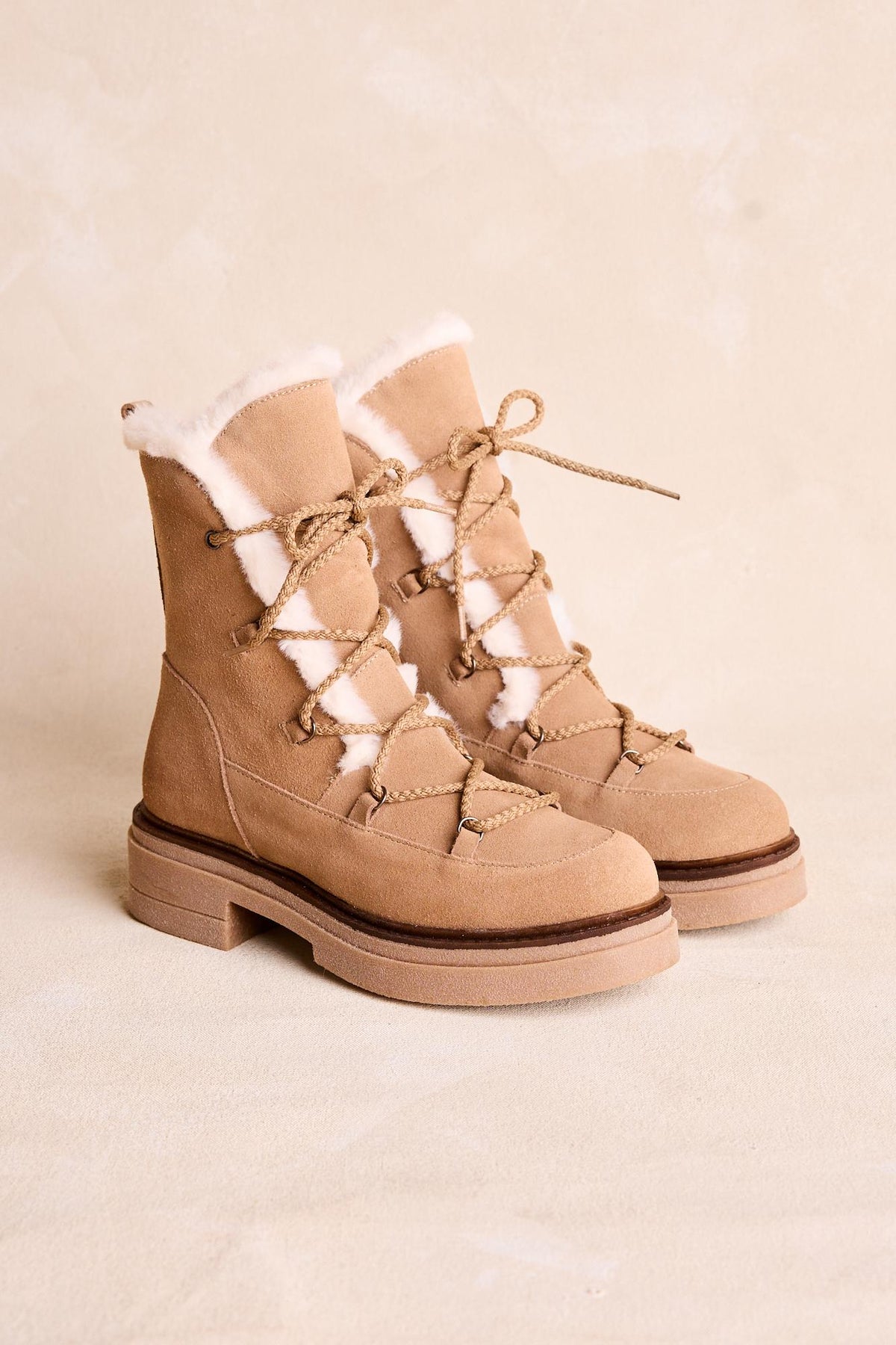 bottines couleur sable Lauren
