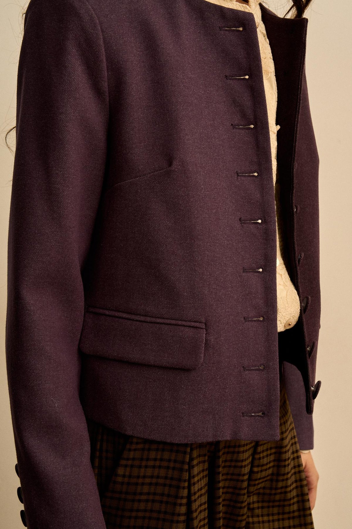 Esmée Round-Neck Jacket
