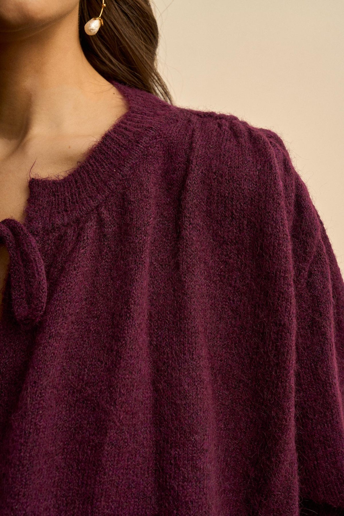 Amélie Knitted Ruffle Cardigan