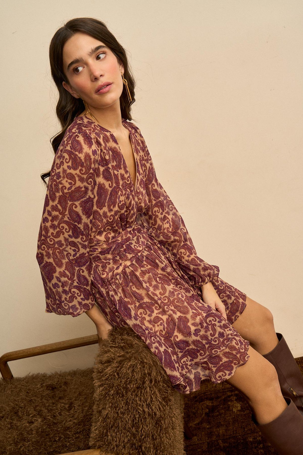 Robe Court imprimé Isaline