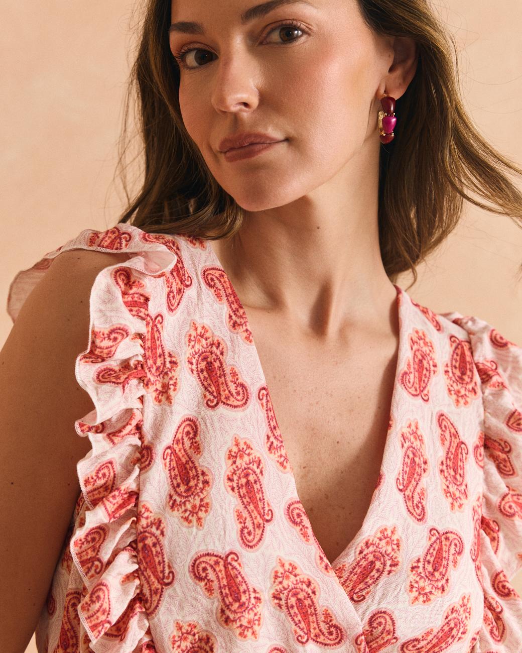 Coral Pattern Dress