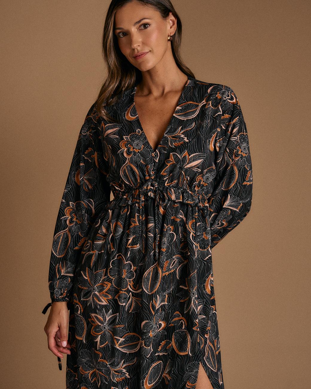 Vestido Estampado Flor Giorgia
