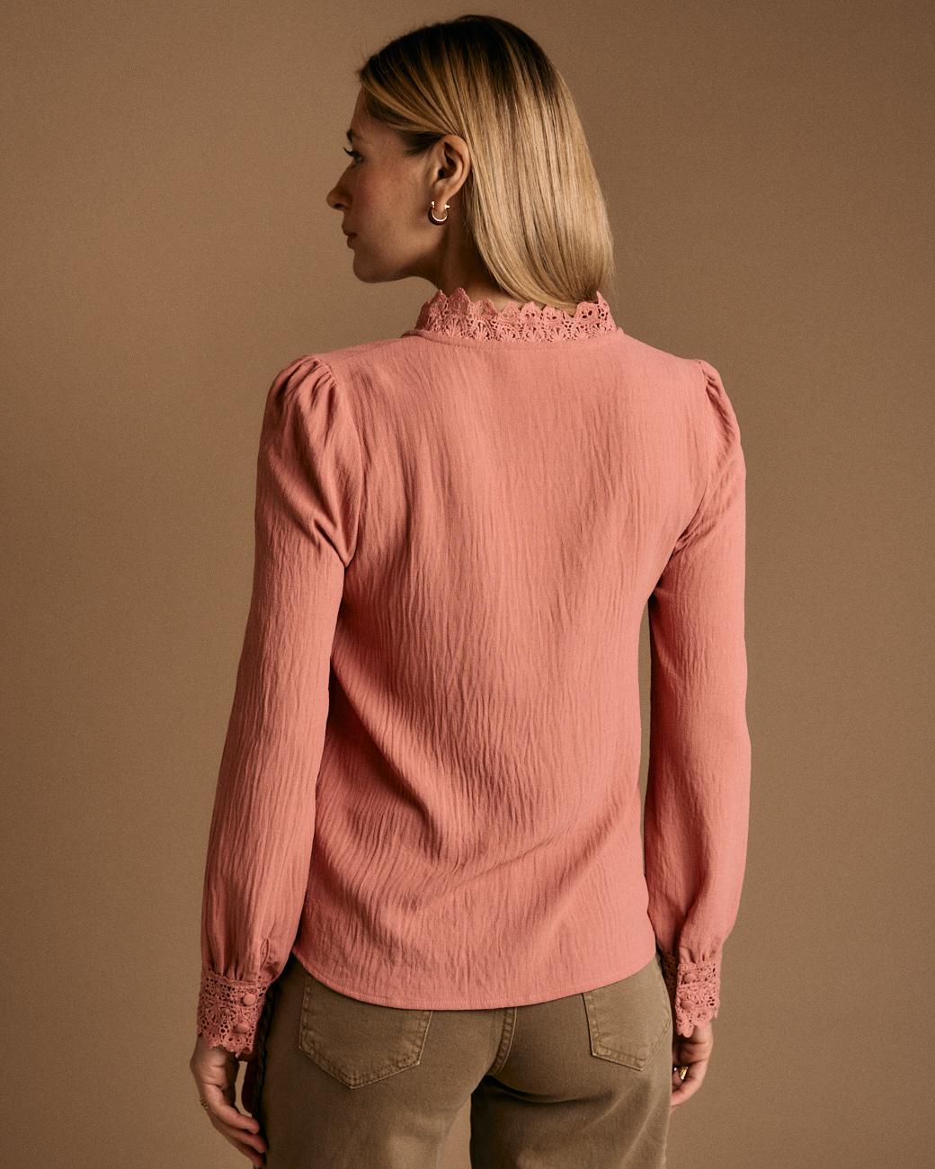 Chemise col brodé Luzma
