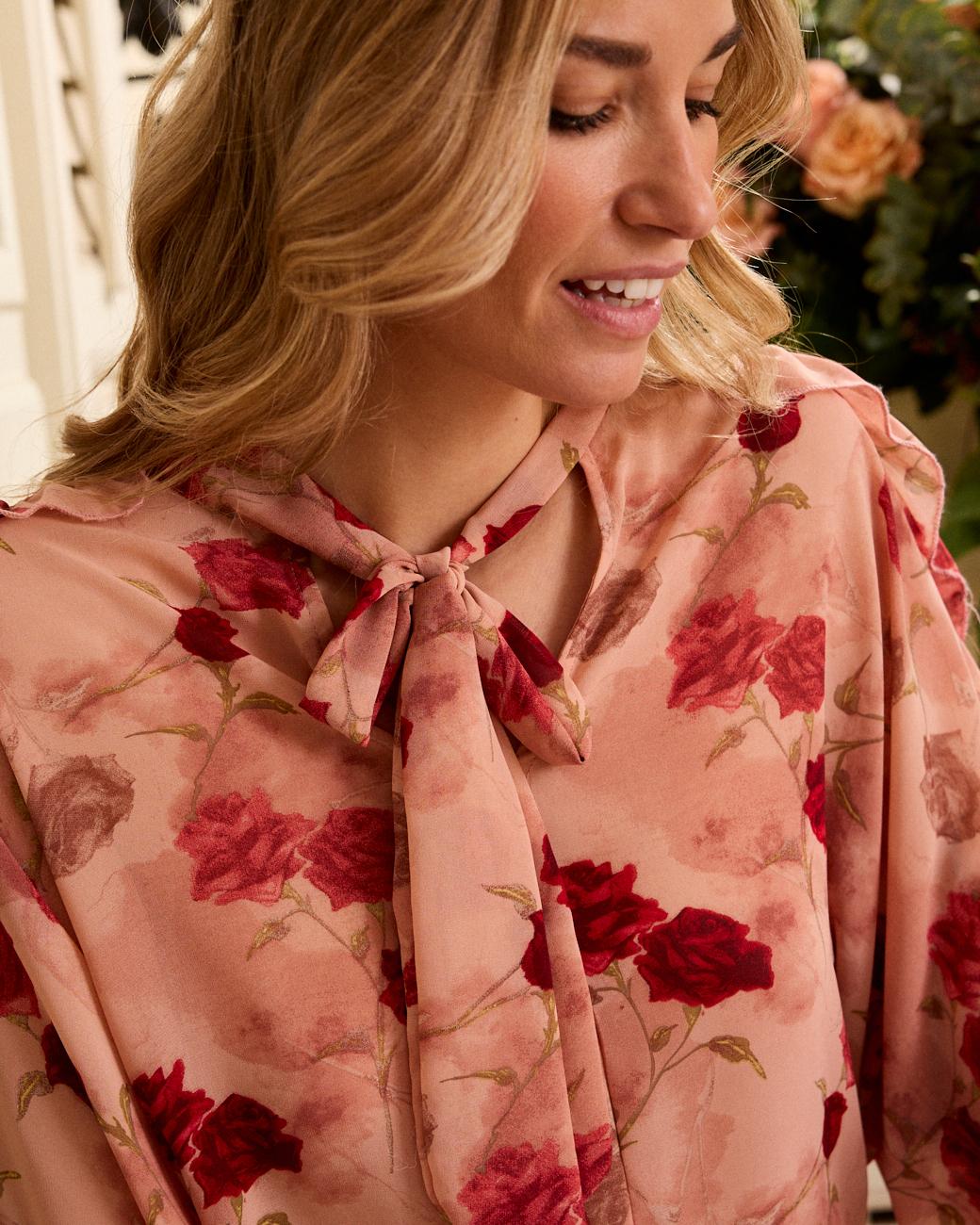 Blouse à nœud Sabrina
