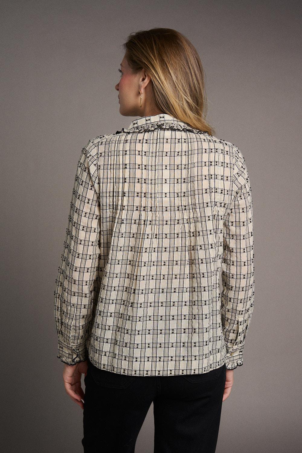 Julia Check print Blouse