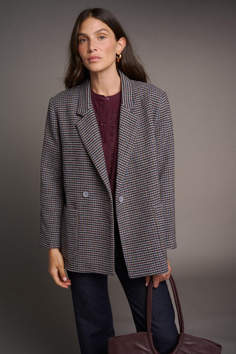 Manteau en drap Solaine