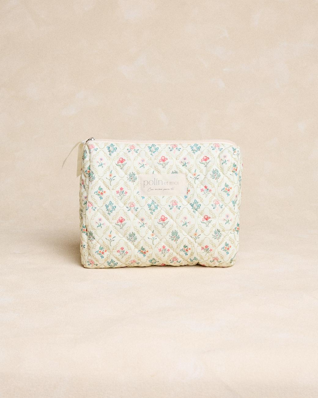 Trousse de toilette moyenne fleurs Lumira
