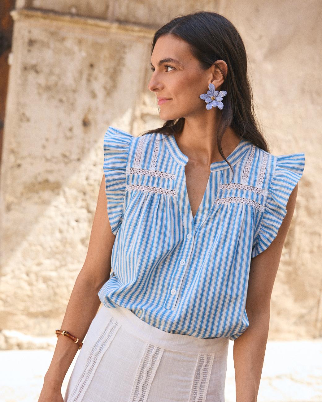 Lusiana Ruffled Shirt