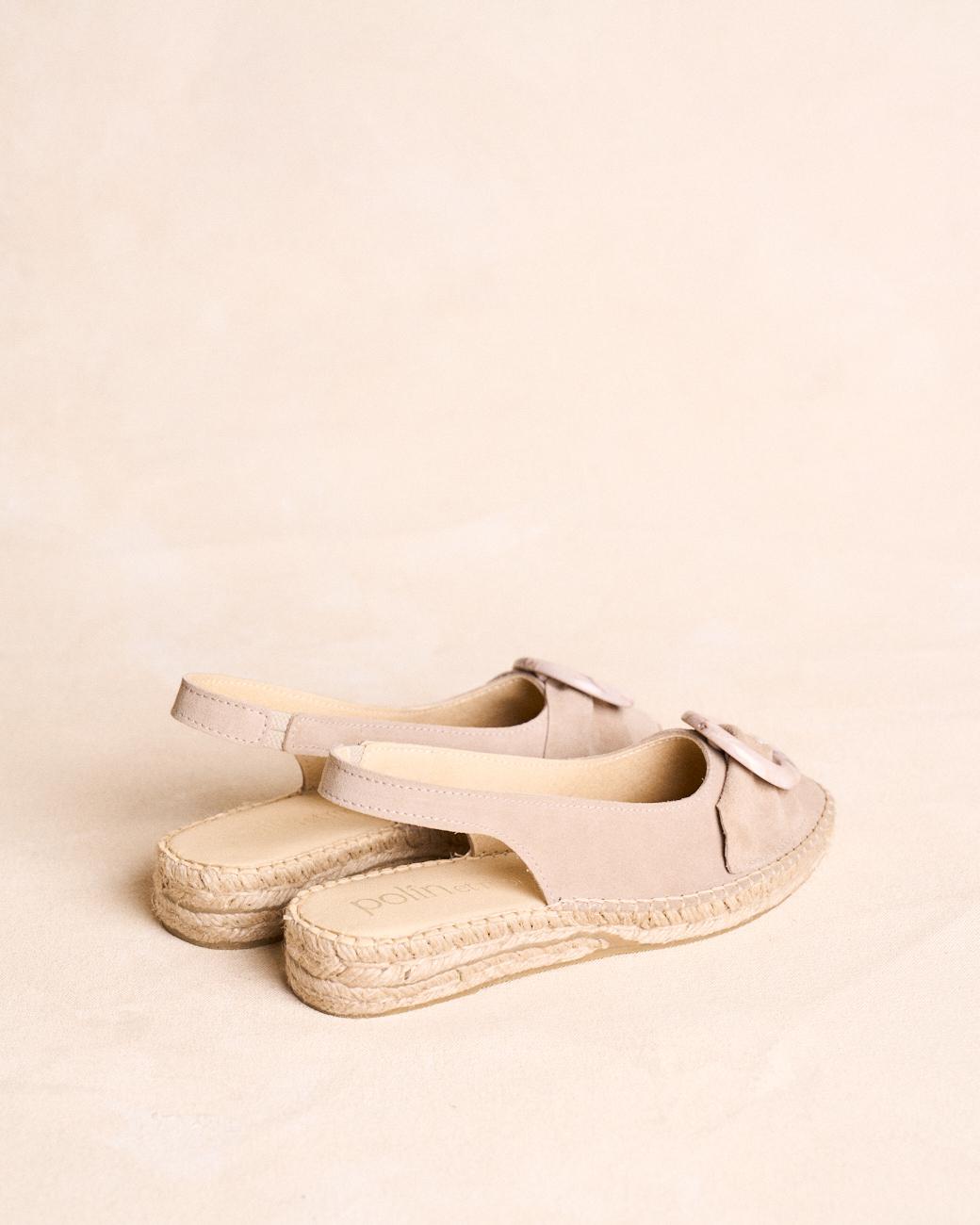 Espadrille en cuir velours Savonna