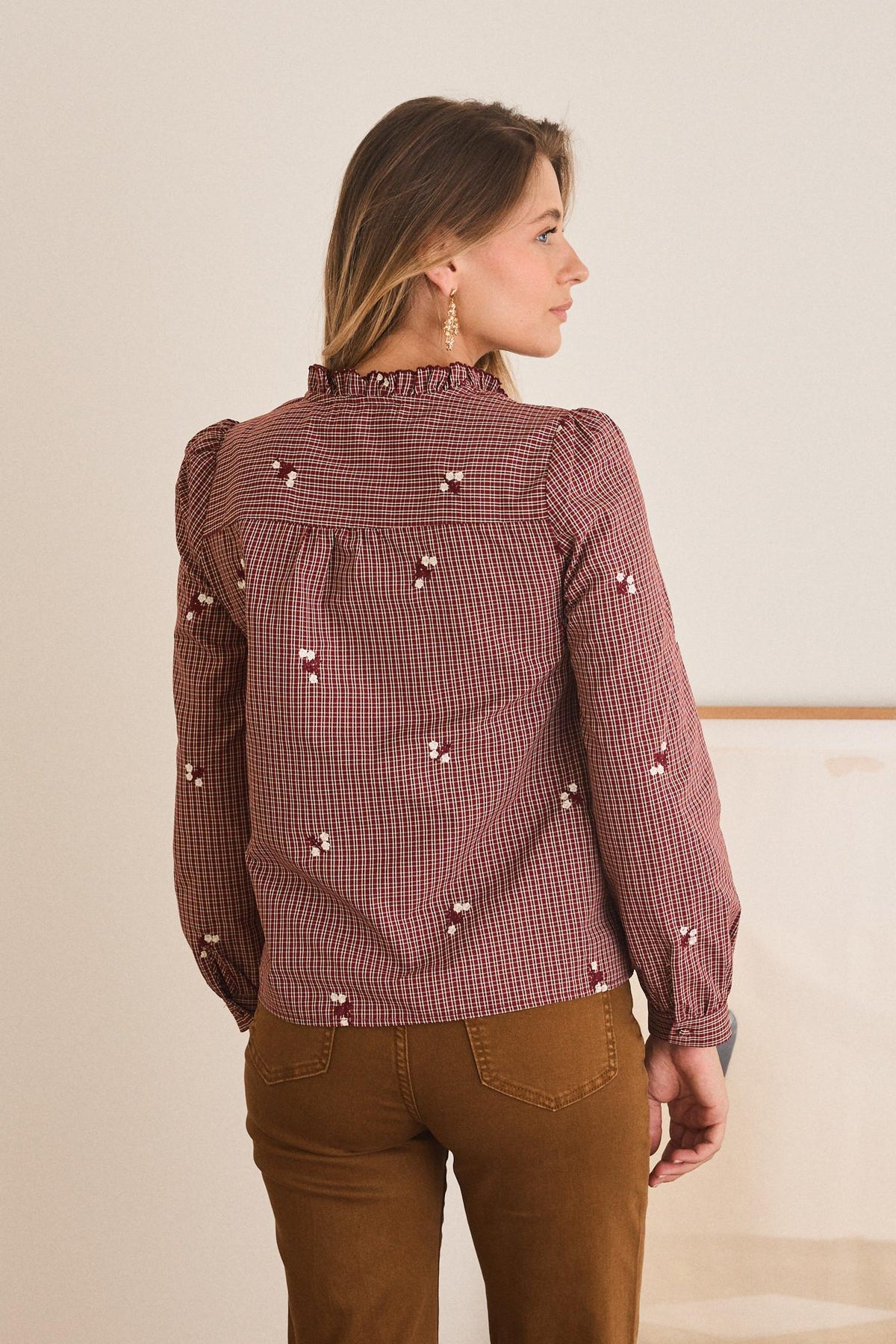Chemise à carreaux Wida