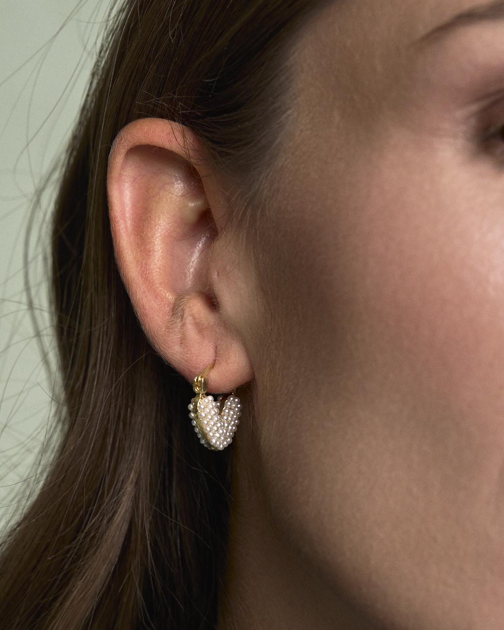 Boucles d’oreilles en forme de cœur Luzma