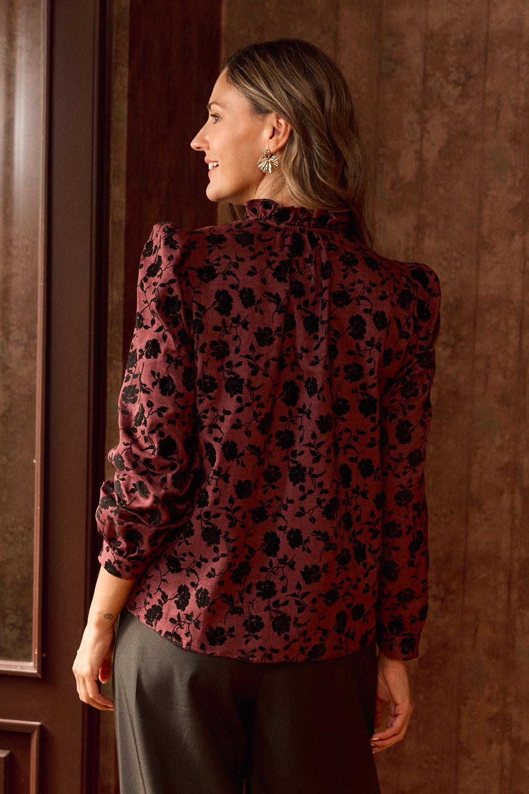 Chemise en velours Yulia