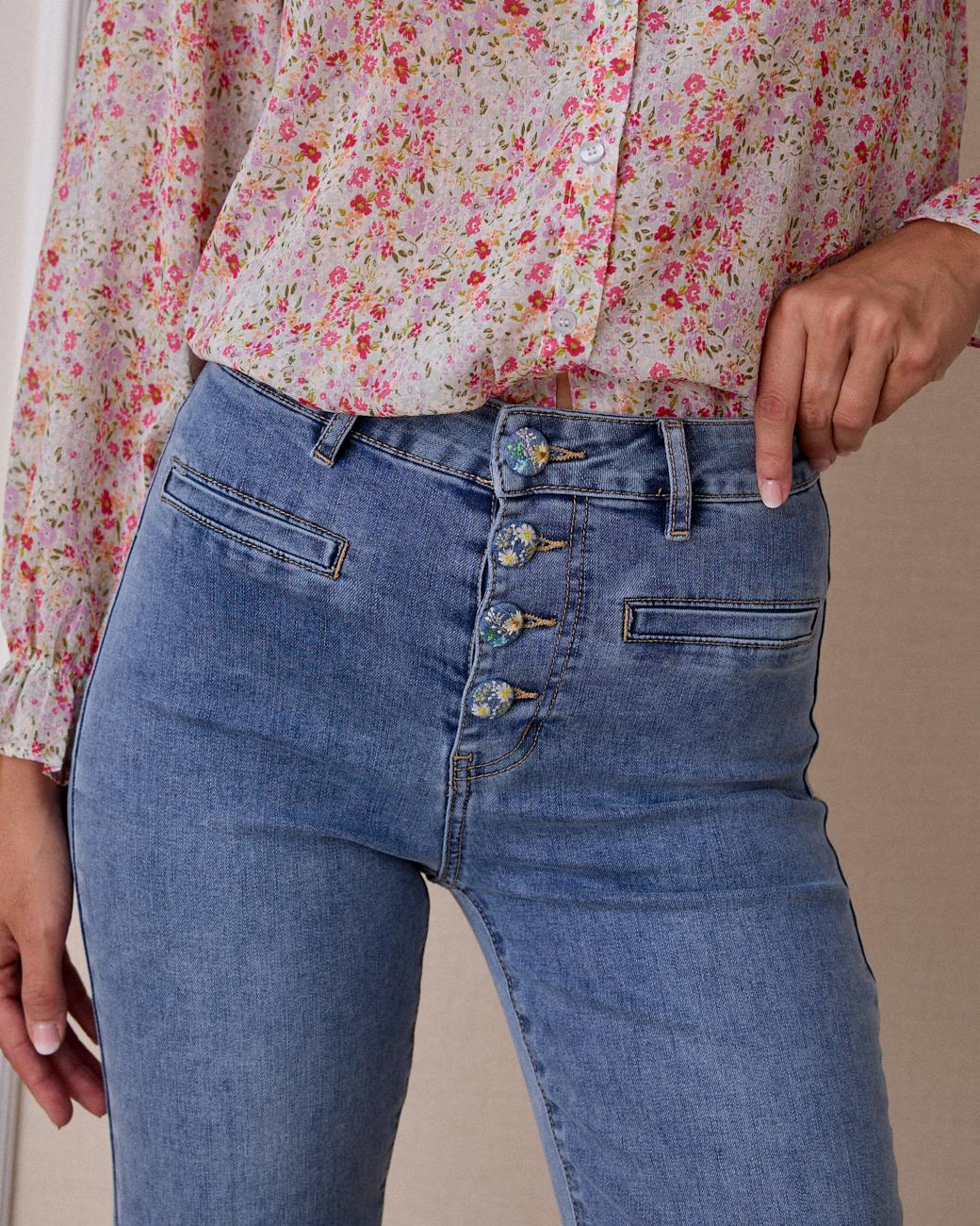 Pantalón Vaquero Botones Thea