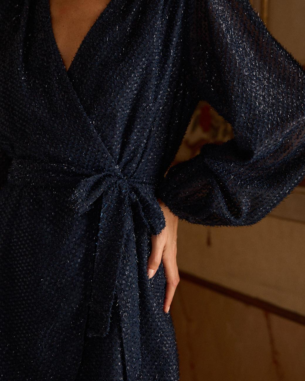 Robe courte en lurex Nerea