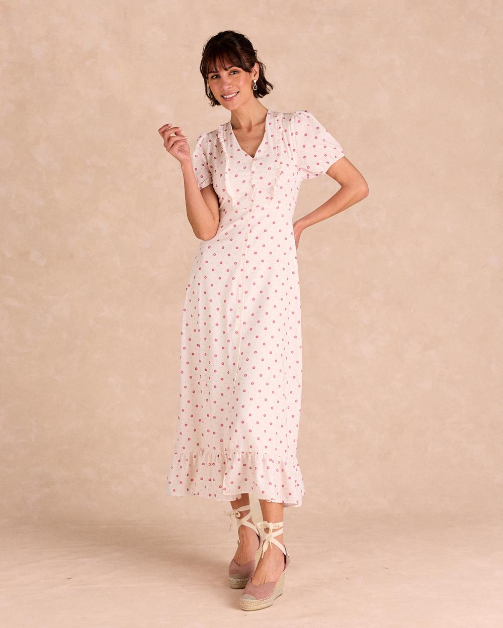 Vestido Largo Flores Eliora