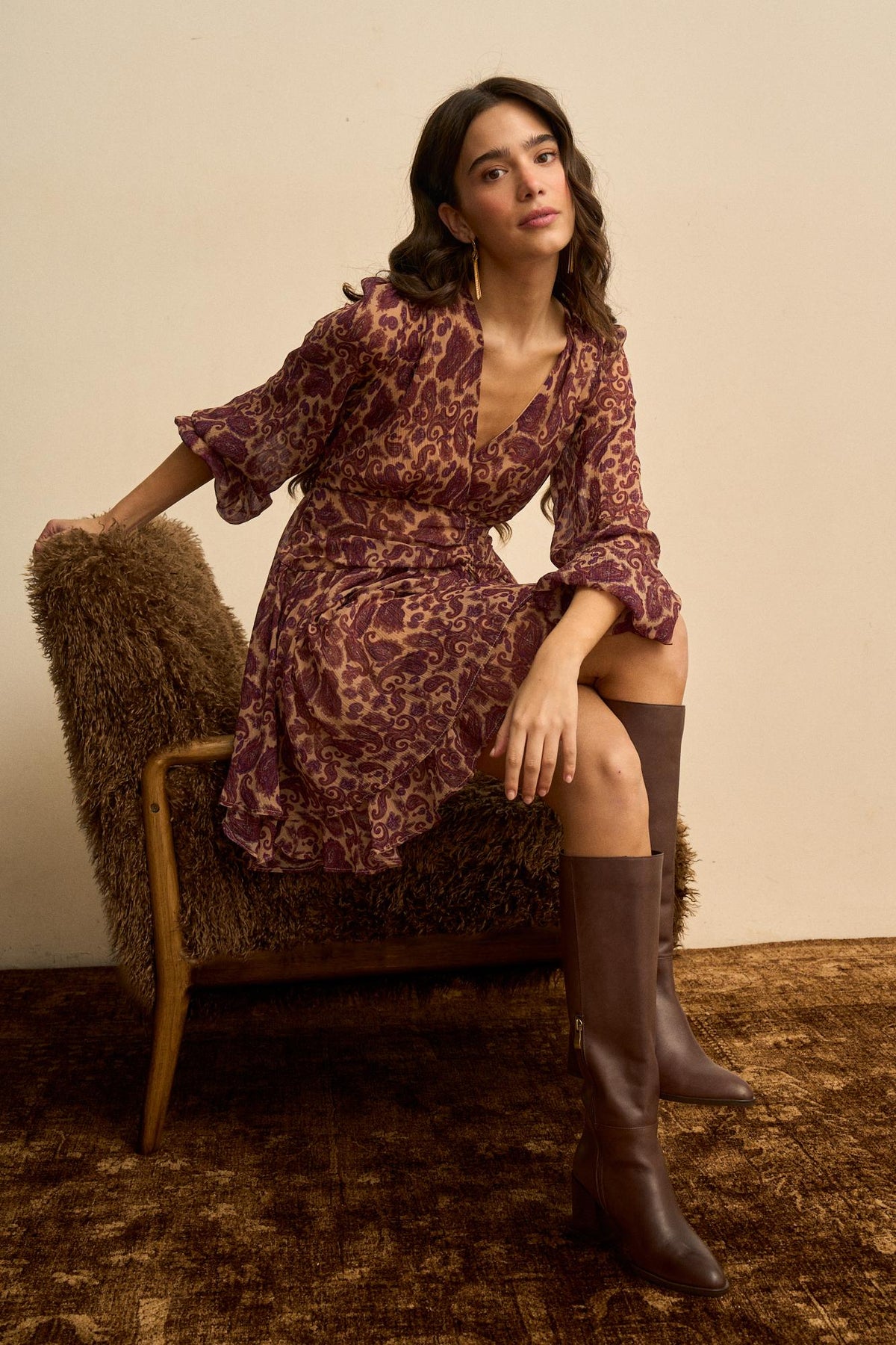 Robe Court imprimé Isaline