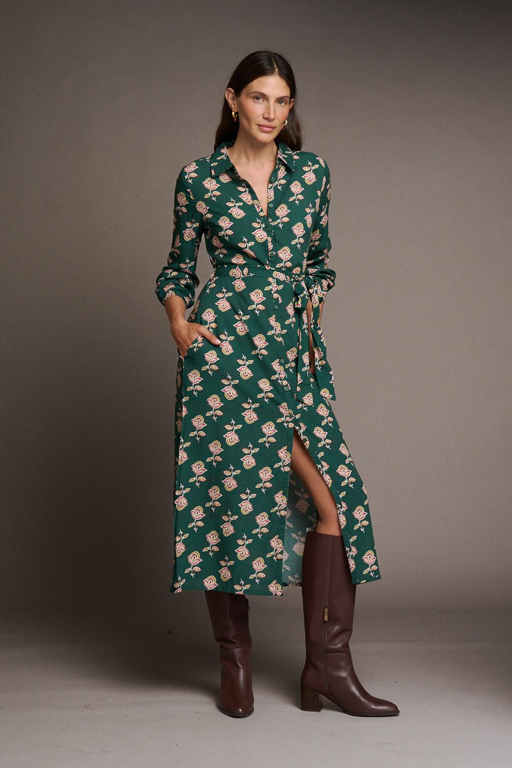 Vestido Midi Floral Maica