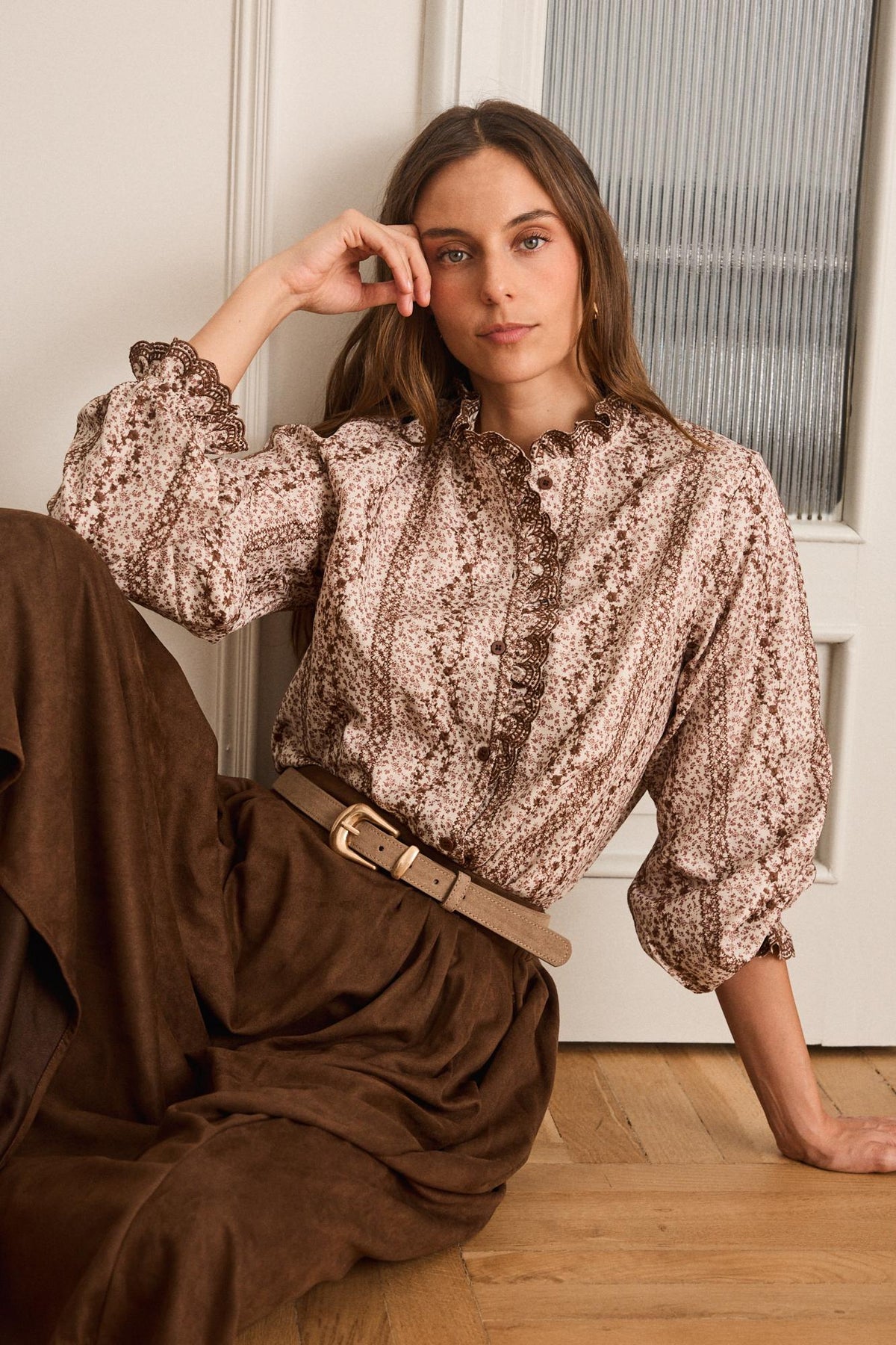 Chemise à fleurs Aveline