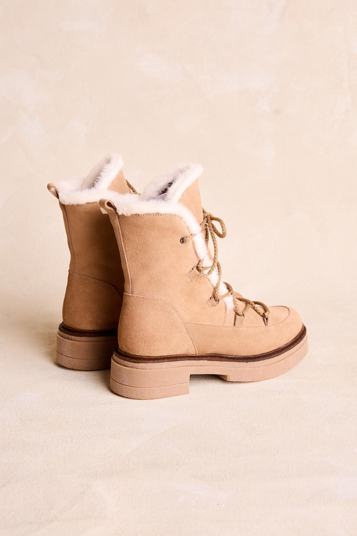 bottines couleur sable Lauren