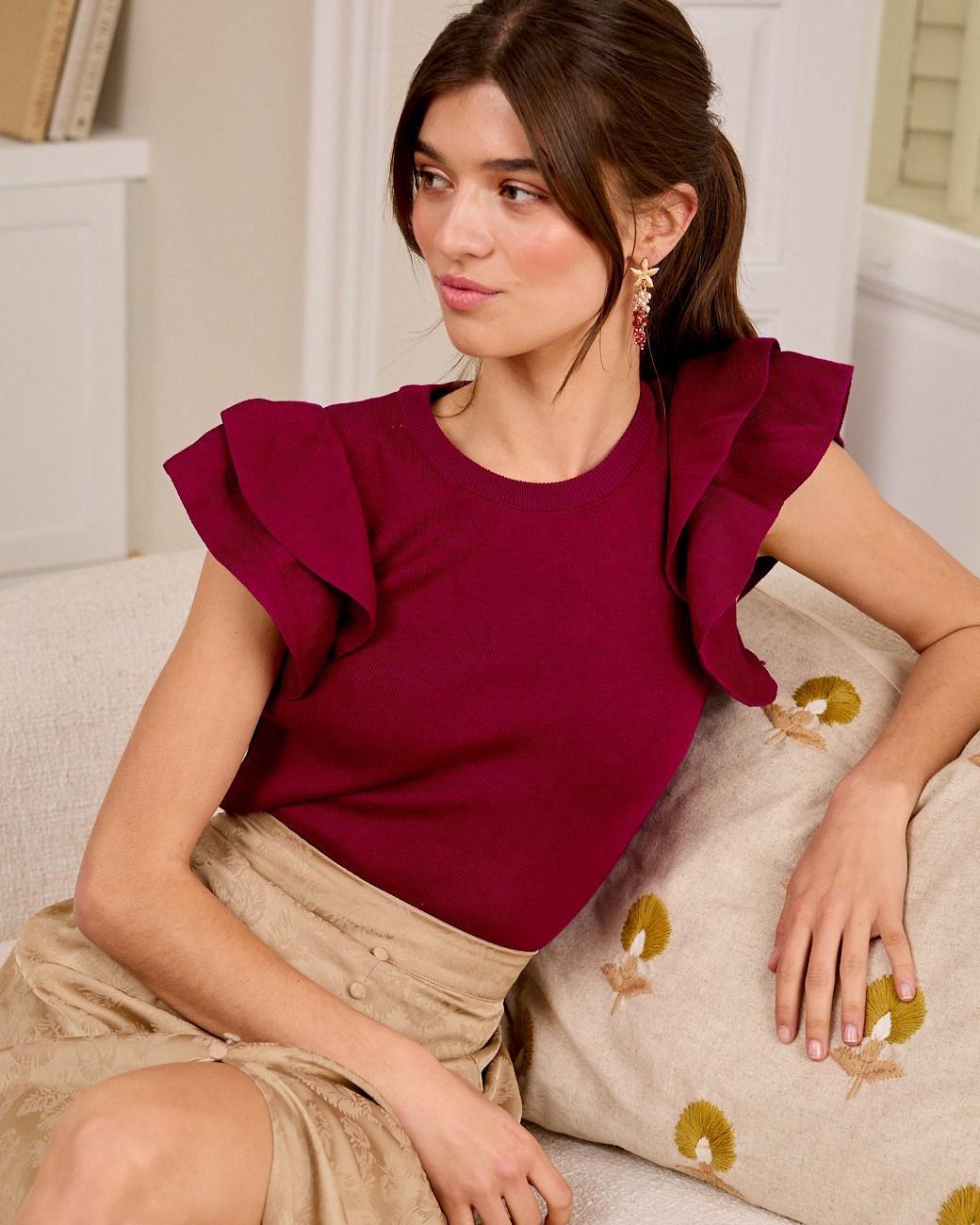 Hailey Ruffle Sleeve Top