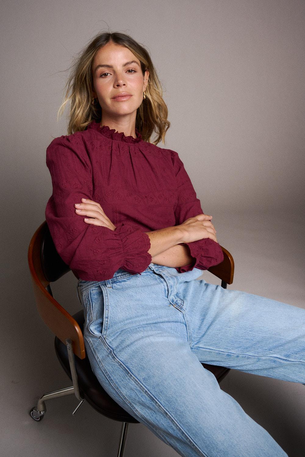 Blouse à manches Roxane