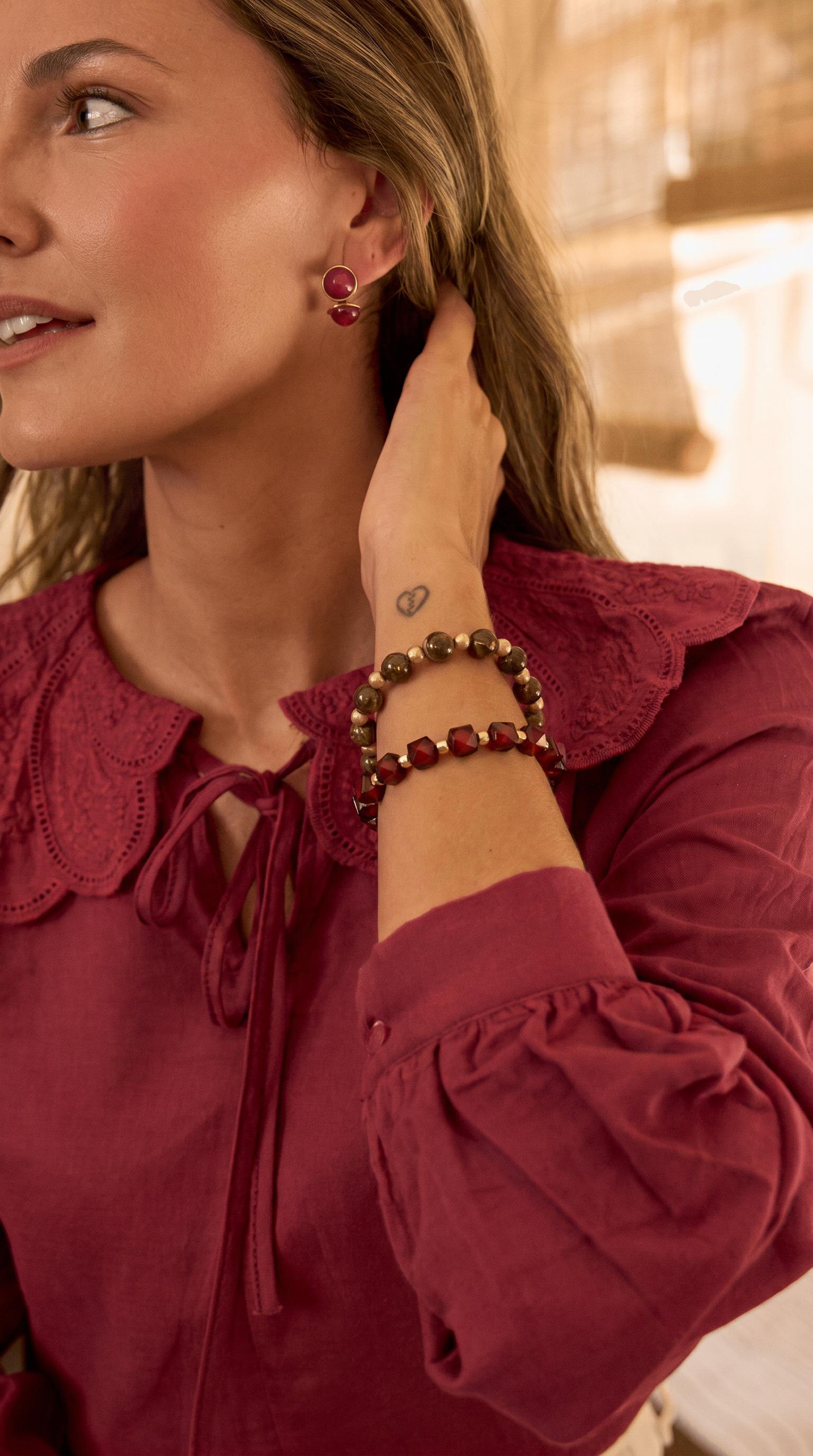 Pulseras Piedras Salmah