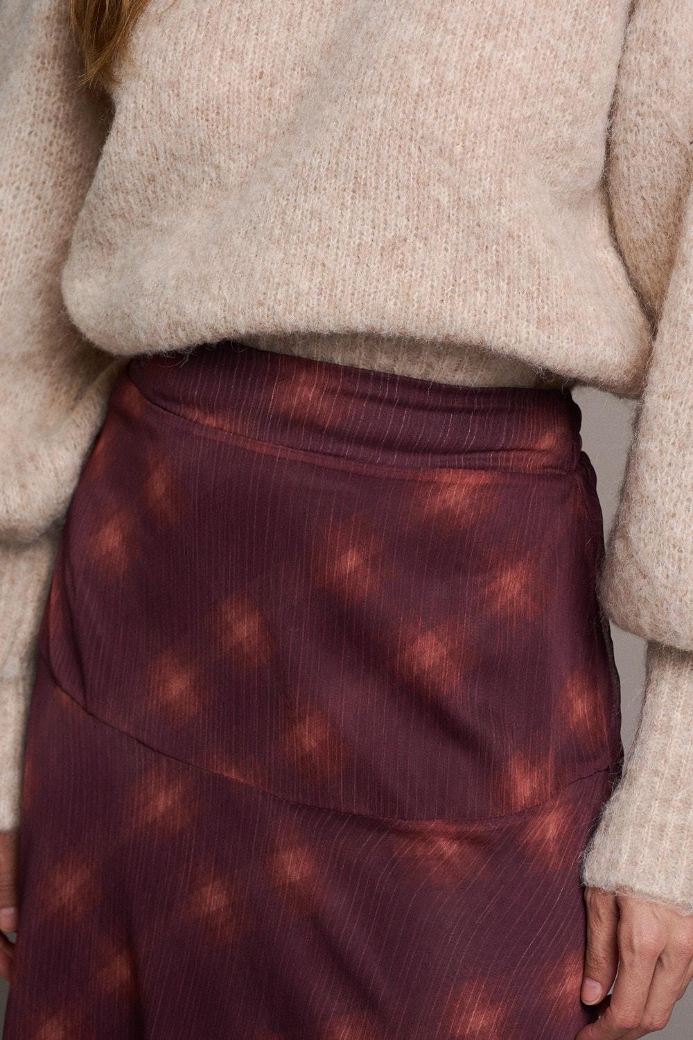 Jupe bordeaux Isaline