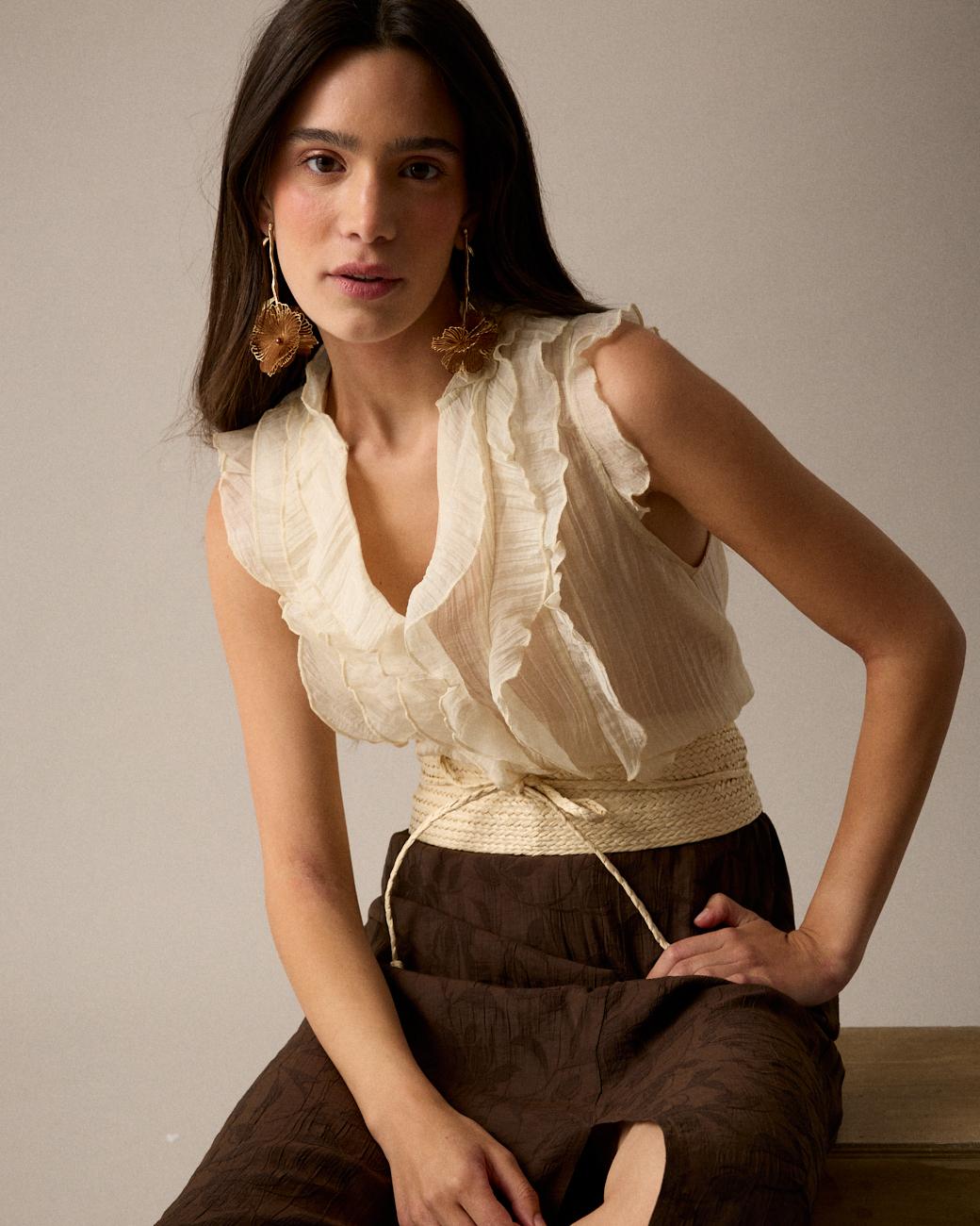 Camisa Volantes Irune