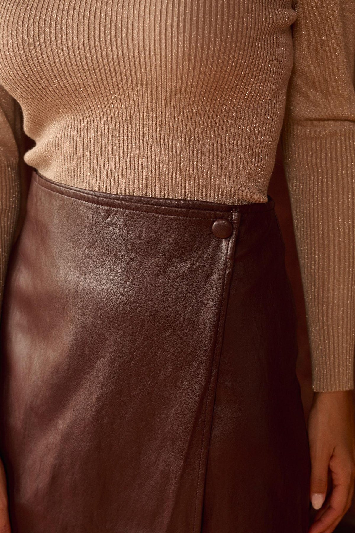 Falda Efecto Piel Natalie